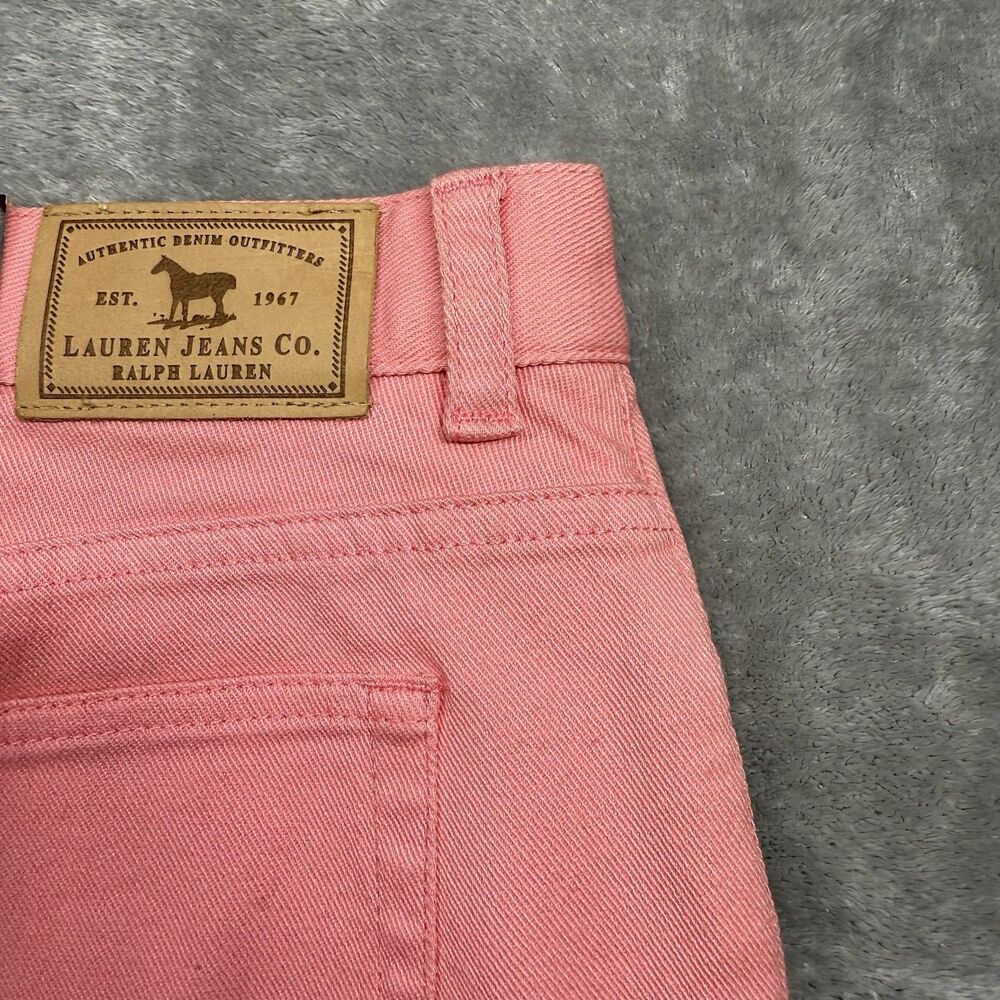 Lauren Jeans Co Jeans Women’s 12 Coral Crop Denim Straight Leg Summer Casual - Picture 4 of 10